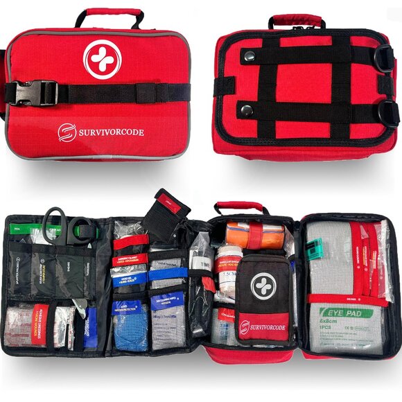 NWT Best First Aid Kits - Large Bag (250 Pieces Set) Comprehensive - Picture 2 of 16